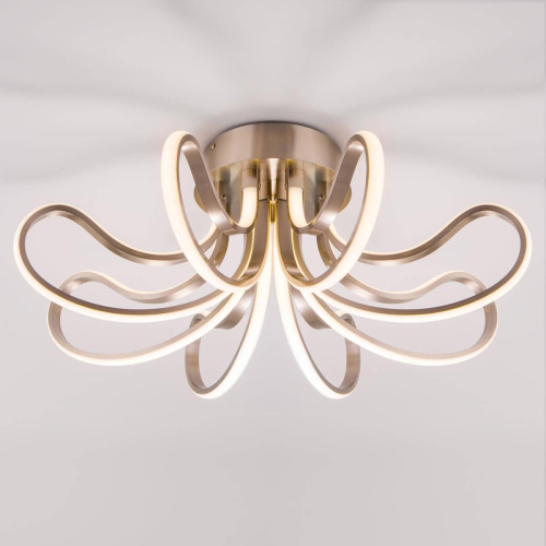 Потолочный светодиодный светильник Eurosvet 90079/8 сатин-никель