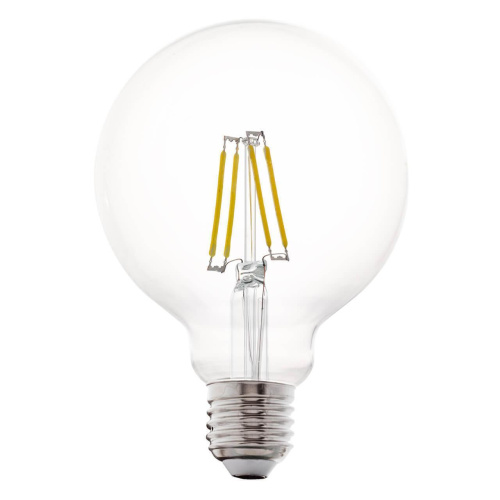 Лампа светодиодная филаментная Eglo E27 4W 2700К прозрачная 11502