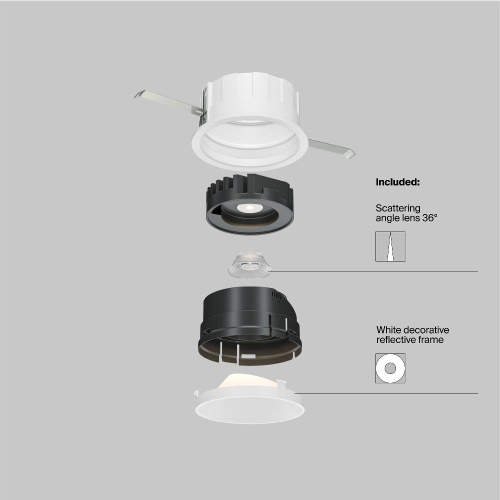 Встраиваемый светильник Technical DL057-10W4K-W