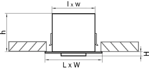 Встраиваемый светильник Lightstar Cardano 111 214130