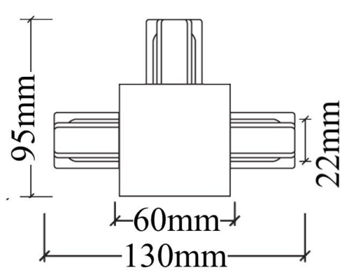 Коннектор Т-образный Crystal Lux CLT 0.2211 02 WH Коннектор Т-образный Crystal Lux CLT 0.2211 02 WH
