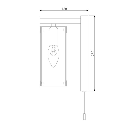 Бра Eurosvet Aragon 60126/1 черный