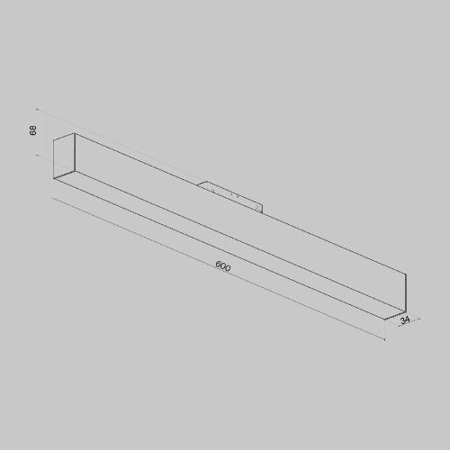 Трековый светодиодный светильник для магнитного шинопровода Maytoni Track lamps TR012-2-20W4K-B Трековый светодиодный светильник для магнитного шинопровода Maytoni Track lamps TR012-2-20W4K-B