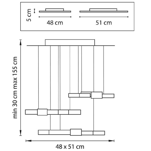 Подвесной светодиодный светильник Lightstar Favo 750222