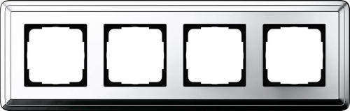 Рамка 4-постовая Gira ClassiX хром 0214641