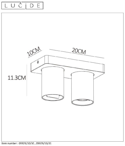Спот Lucide Nigel 09929/10/30