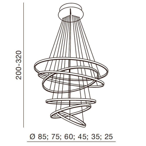 Подвесная люстра Azzardo Wheel 6 AZ1280 Подвесная люстра Azzardo Wheel 6 AZ1280