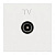 Розетка TV ABB Zenit альпийский белый 2CLA225070N1101