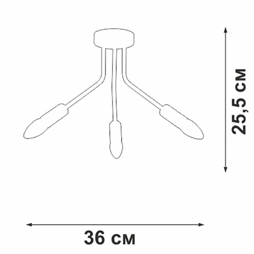 Потолочная люстра Vitaluce V3020-1/3PL Потолочная люстра Vitaluce V3020-1/3PL