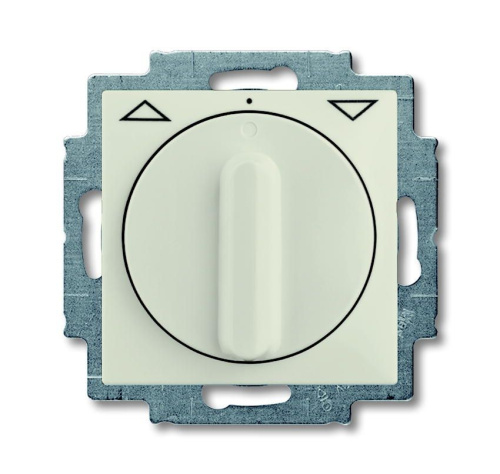 Выключатель жалюзи поворотный с фиксацией ABB Basic55 chalet-белый 2CKA001101A0930