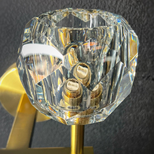 Бра Бра Rh Boule De Cristal Double Sconce Brass By Imperiumloft