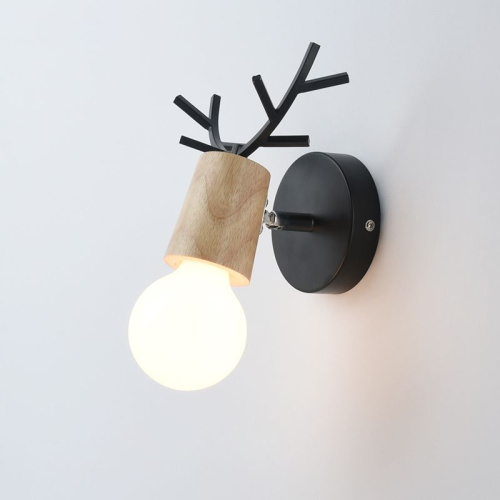 Бра С Рожками Deer A Wood/Black By Imperiumloft