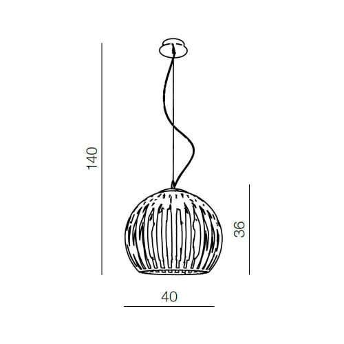 Подвесной светильник Azzardo Arcada L AZ0479