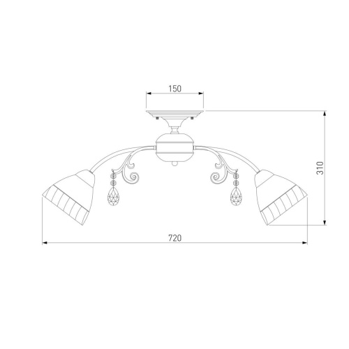 Потолочная люстра Eurosvet Camilla 30156/8 Потолочная люстра Eurosvet Camilla 30156/8
