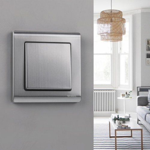 Рамка Werkel Metallic на 1 пост глянцевый никель WL02-Frame-01 4690389045905