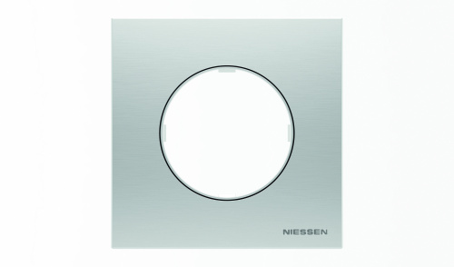 Рамка 1-постовая ABB Sky Moon нержавеющая сталь 2CLA867100A4001