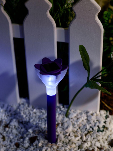 Светильник на солнечных батареях Uniel Promo USL-C-417/PT305 Purple Crocus 10623 Светильник на солнечных батареях Uniel Promo USL-C-417/PT305 Purple Crocus 10623