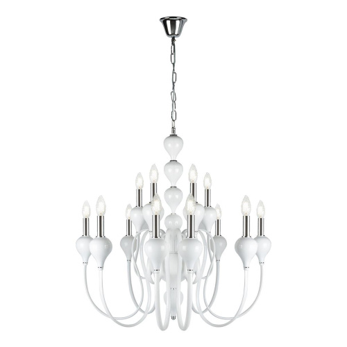 Подвесная люстра iLamp Lady 88003-8+4 WH Подвесная люстра iLamp Lady 88003-8+4 WH