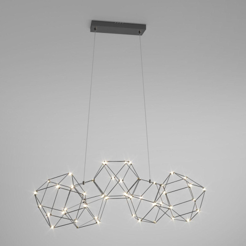 Подвесной светодиодный светильник Eurosvet Uma 90168/5 черный жемчуг Подвесной светодиодный светильник Eurosvet Uma 90168/5 черный жемчуг