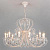 Подвесная люстра Eurosvet 3305/12 белый с золотом/прозрачный хрусталь Strotskis