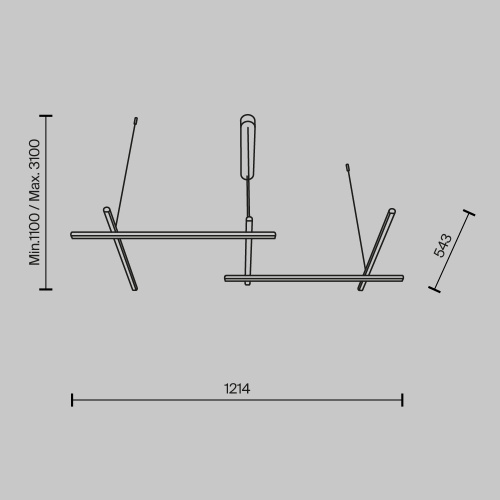 Подвесной светильник Maytoni MOD278PL-L50G3K Подвесной светильник Maytoni MOD278PL-L50G3K