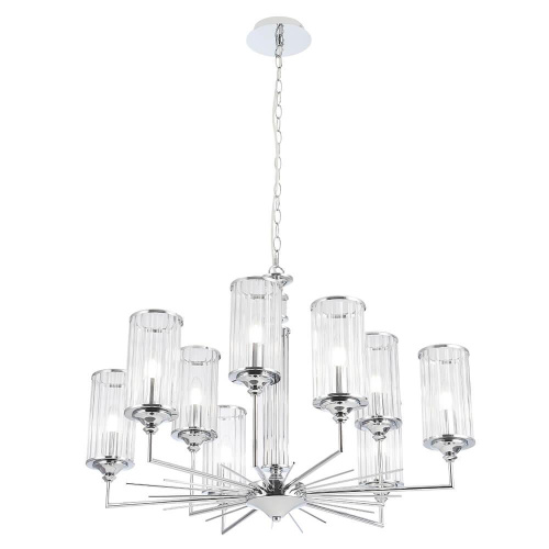 Подвесная люстра Crystal Lux Gloria SP9 Chrome Подвесная люстра Crystal Lux Gloria SP9 Chrome
