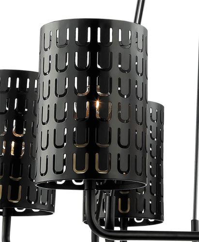 Подвесная люстра Lumien Hall Тейл 4002/6P-BK-GR Подвесная люстра Lumien Hall Тейл 4002/6P-BK-GR
