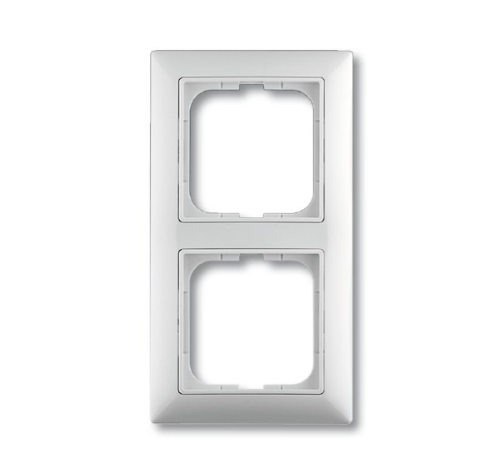 Рамка 2-постовая ABB Basic55 альпийский белый 2CKA001725A1480 Рамка 2-постовая ABB Basic55 альпийский белый 2CKA001725A1480