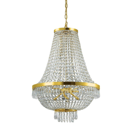Подвесная люстра Ideal Lux Caesar SP12 Oro 114743 Подвесная люстра Ideal Lux Caesar SP12 Oro 114743