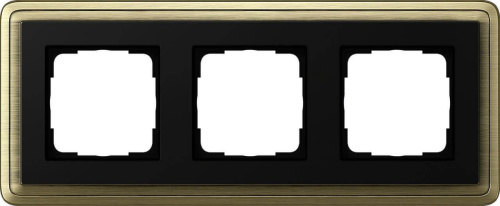 Рамка 3-постовая Gira ClassiX бронза/черный 0213622