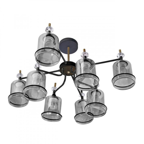 Потолочная люстра IMEX MD.4890-8-S COFFEE+FGD Потолочная люстра IMEX MD.4890-8-S COFFEE+FGD