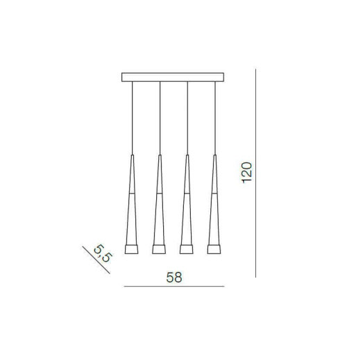 Подвесной светильник Azzardo Brina 4 AZ0955