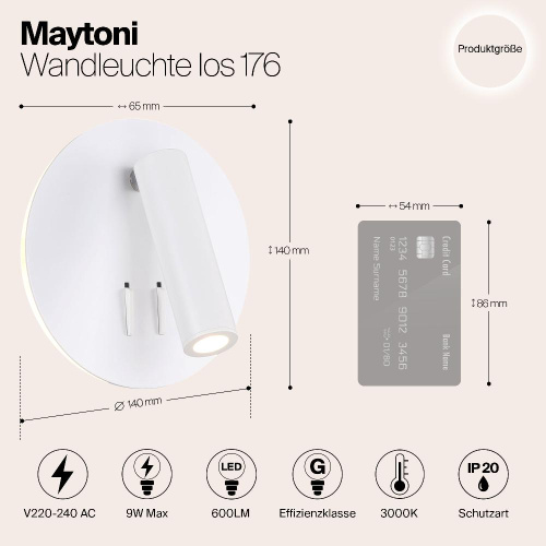 Светодиодный спот Maytoni Ios 176 C176-WL-01-6W-W