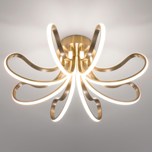 Потолочный светодиодный светильник Eurosvet 90079/8 сатин-никель