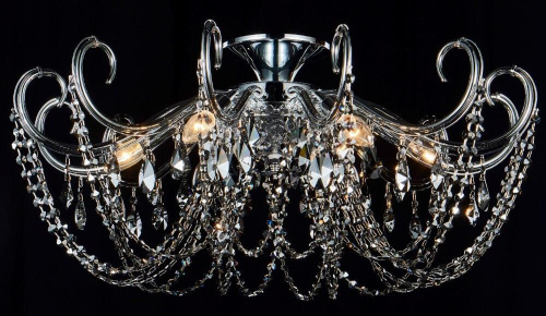 Потолочная люстра Crystal Lux Imperia PL6 Chrome/Smoke