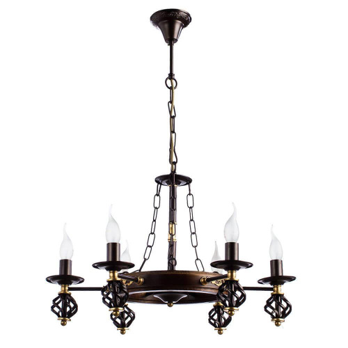 Подвесная люстра Arte Lamp Cartwheel A4550LM-6CK Подвесная люстра Arte Lamp Cartwheel A4550LM-6CK