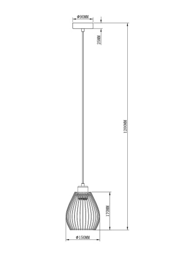Подвесной светильник Moderli Diego V2790-1P