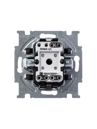 Выключатель двухклавишный ABB Basic55 10A 250V альпийский белый 2CKA001012A2141