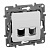 Розетка комбинированная RJ11+RJ45 Legrand Etika 5 кат UTP белая 672252