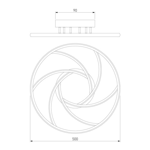 Потолочный светодиодный светильник Eurosvet Indio 90207/1 белый