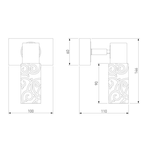 Спот Eurosvet 21130/1 хром/венге