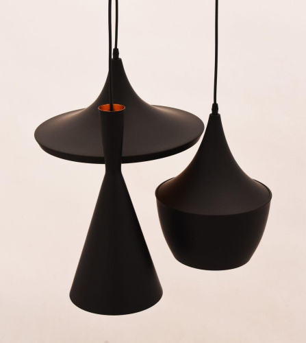 Подвесная люстра Lumina Deco Foggi LDP 7712-3 BK Подвесная люстра Lumina Deco Foggi LDP 7712-3 BK