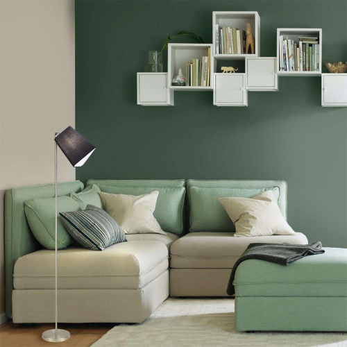 Торшер Escada Hall Chrome/Black 10185/T Black Торшер Escada Hall Chrome/Black 10185/T Black