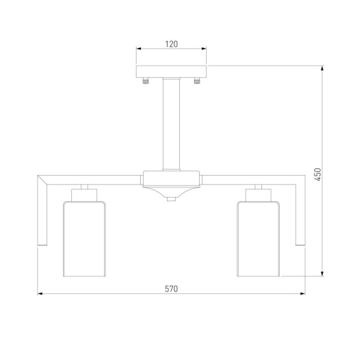 Потолочная люстра Eurosvet Palio 70126/6 черный