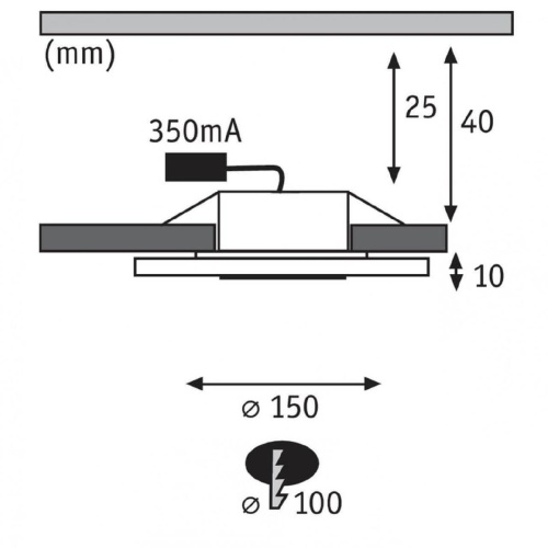 Встраиваемый светодиодный светильник Paulmann Premium Line Whirl 92735