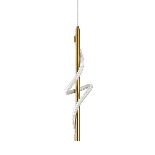 Подвесной светодиодный светильник Indigo Intreccio 14025/1P Brass V000144L