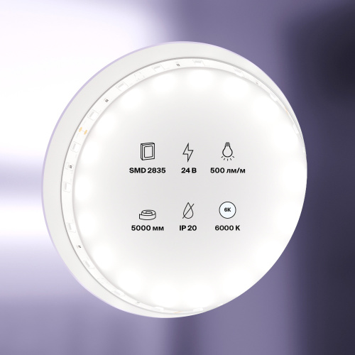 Светодиодная лента Maytoni Technical 4,8W/m 60LED/m 2835SMD холодный белый 5M 10138 Светодиодная лента Maytoni Technical 4,8W/m 60LED/m 2835SMD холодный белый 5M 10138