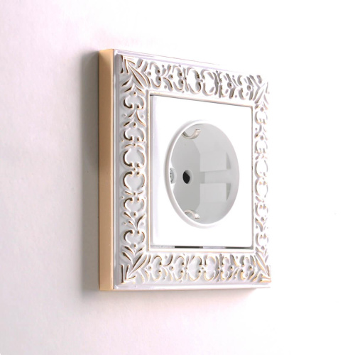 Рамка Werkel Antik на 1 пост белое золото WL07-Frame-01 4690389099175