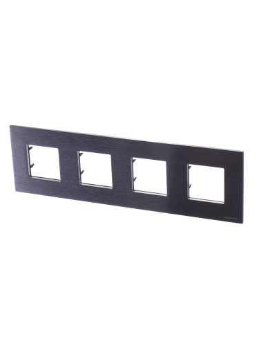 Рамка 4-постовая ABB Zenit сталь 2CLA227400N4001 Рамка 4-постовая ABB Zenit сталь 2CLA227400N4001