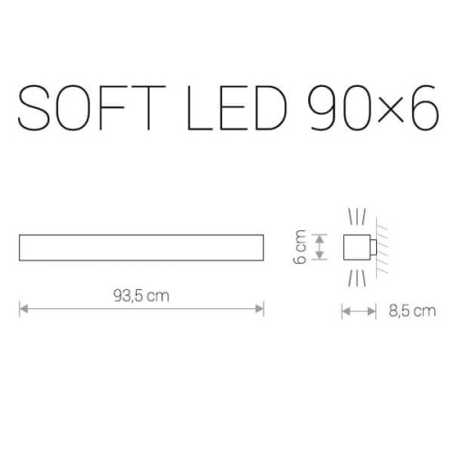 Настенный светодиодный светильник Nowodvorski Soft Led 9526 Настенный светодиодный светильник Nowodvorski Soft Led 9526